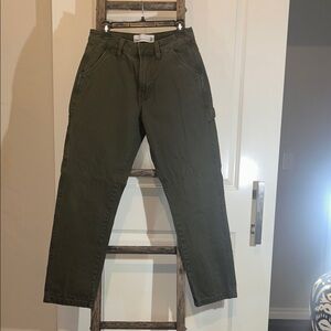 Paper Denim & Cloth Dark Green Cargo Pants Womens